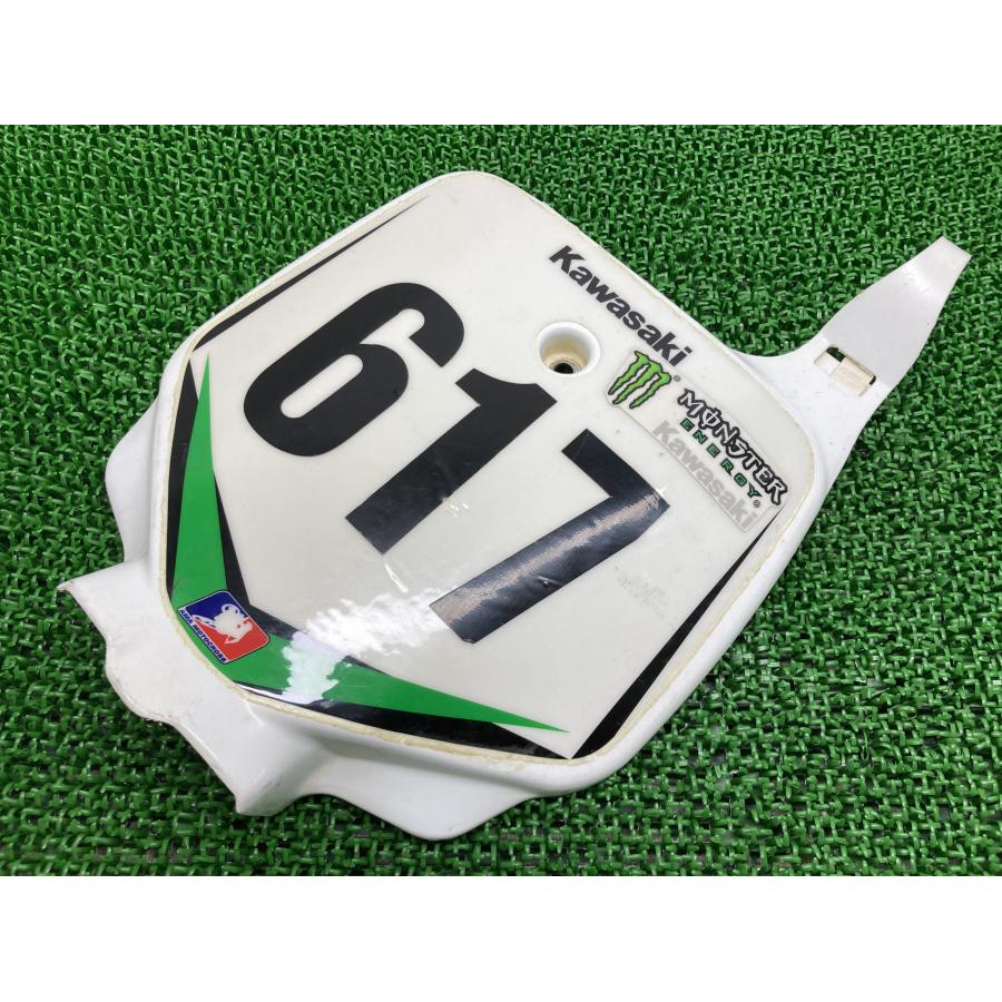 KX80 ゼッケンプレート 白 カワサキ 純正 バイク 部品 KX080X 割れ欠け無し 品薄 希少品 車検 Genuine 【中古】 82 カワサキ（Kawasaki） KX80 ゼッケンプレート 白 純正 中古 バイク