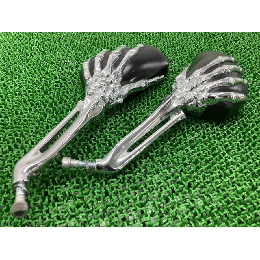 【希少品】HTTMT製ハーレー ミラー 左 中古 スカルミラー 品薄 HTTMT製ハーレー ミラー 左右 社外 中古 バイク 部品 スカルミラー