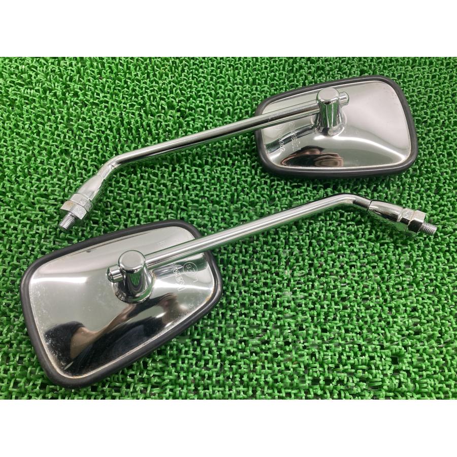 ゼファーカイ ミラー 左右 000002 カワサキ 純正 バイク 部品 ZR400C 正10mm 割れ欠け無し 品薄 希少品 車検 Genuine 【中古】 21 カワサキ（Kawasaki） ゼファーカイ ミラー 左右 000002 純正 中古