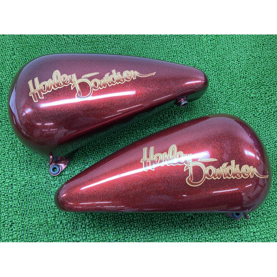 FLSTC1340 タンク 左右 ハーレー 純正 中古 バイク 部品 ソフテイル キャンディレッドカスタムペイント済み コンディション良好 凹み無し 6 FLSTC1340 タンク 左右 ハーレー 純正 中古 バイク 部品 ソフテイル