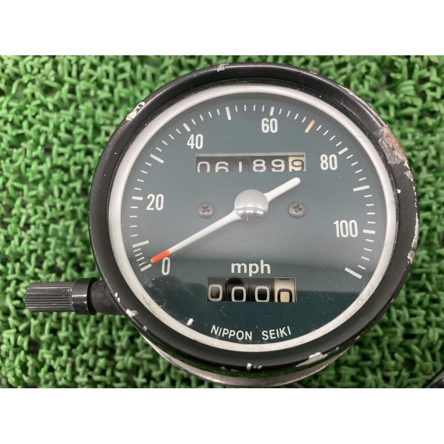 CB350FOUR スピードメーター ホンダ 純正 中古 バイク 部品 CB350F バケヨン 逆車 マイル表記 ドリームCB350F 割れ欠け無し 車検 Genuine 4 ホンダ（HONDA） CB350FOUR スピードメーター 純正 中古 バイク 部品