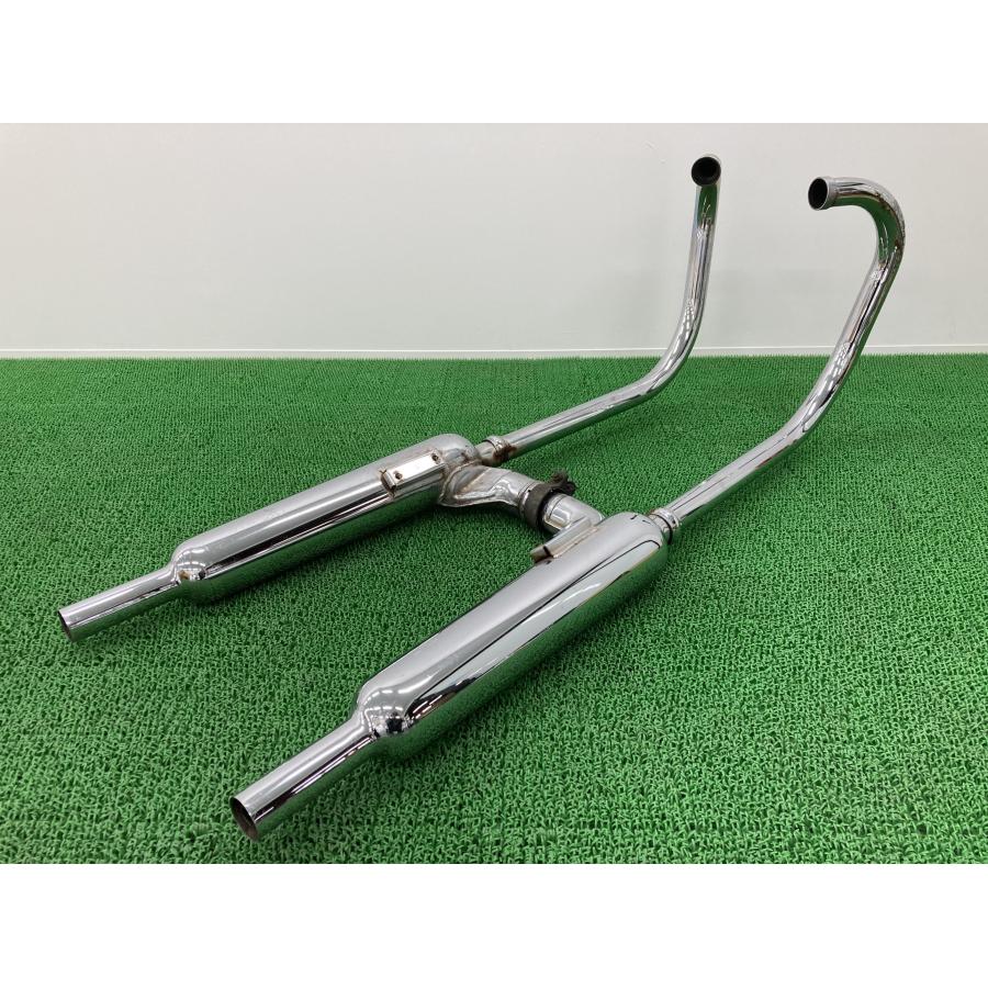 W650 純正マフラー 初期型しまじろう カワサキ（Kawasaki） W650 マフラー 左右 K470 純正 中古 バイク 部品