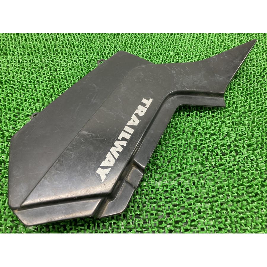 TW200 TW225 サイドカバー 左右 黒 ヤマハ 純正 中古 バイク 部品 DG07J DG09J 人気のノーマル 割れ欠け無し 品薄 希少品 Gf ヤマハ発動機 TW200 TW225 サイドカバー 左 黒 ヤマハ 純正 中古