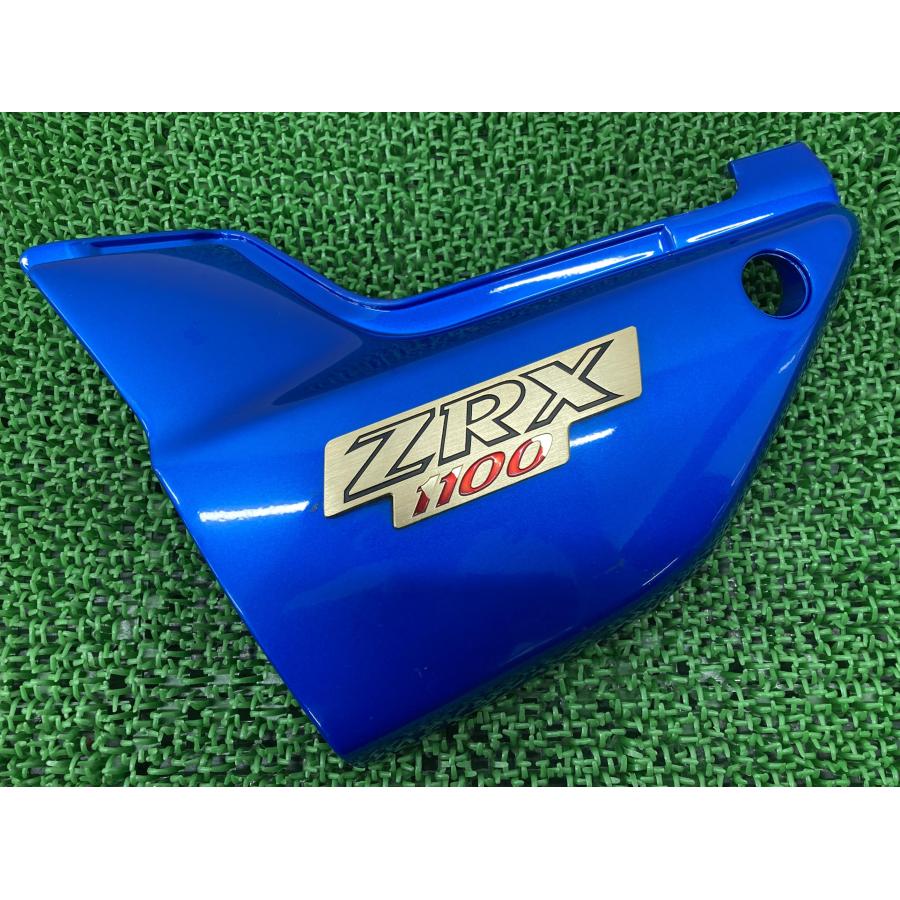 カワサキ ZRX1100 サイドカバー 左 青M 36001-1597 純正 中古 バイク