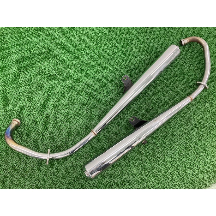 YD250 マフラー 左右 2HV ヤマハ 純正 バイク 部品 ステー 当時物 修復素材やカスタム素材に 車検 Genuine 【中古】 17 ヤマハ発動機 YD250 マフラー 左右 2HV ヤマハ 純正 中古 バイク 部品