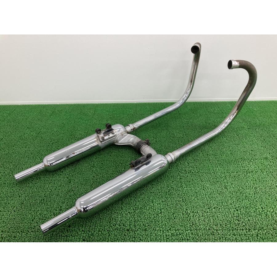 カワサキ W650 マフラー 左右 K470 純正 中古 バイク 部品 カワサキ W650 マフラー 左右 K470 純正 中古 バイク 部品