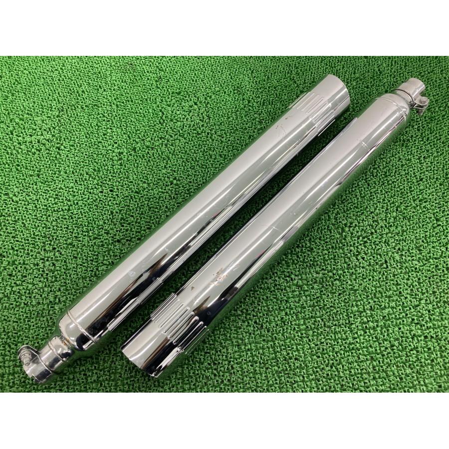 ツーリング サイレンサーマフラー 左右 社外 バイク 部品 95-16年 ハーレー スチール スリップオン コケキズ無し 【中古】 1 ツーリング サイレンサーマフラー 左右 社外 中古 バイク 部品 95-16年