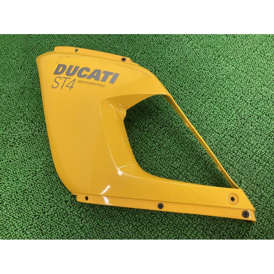 ST4 サイドカウル 左 黄 ドゥカティ 純正 バイク 部品 スポーツツーリング 修復素材に コケキズ無し 車検 Genuine 【中古】 82 ST4 サイドカウル 左 黄 ドゥカティ 純正 中古 バイク 部品 スポーツ