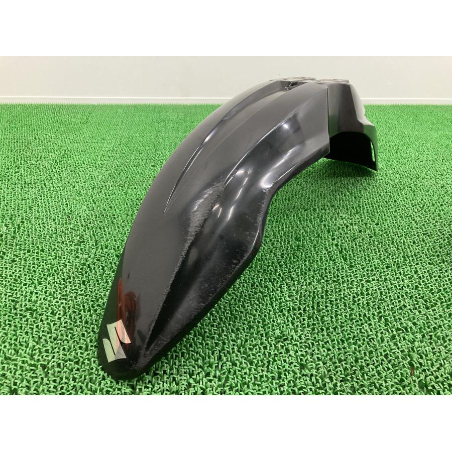 DR-Z400SM フロントフェンダー 黒 29F0 スズキ 純正 バイク 部品 SK43A SK44A DRZ400SM ペイント素材に 割れ欠け無し 【中古】 18 スズキ（SUZUKI） DR-Z400SM フロントフェンダー 黒 29F0 純正 中古