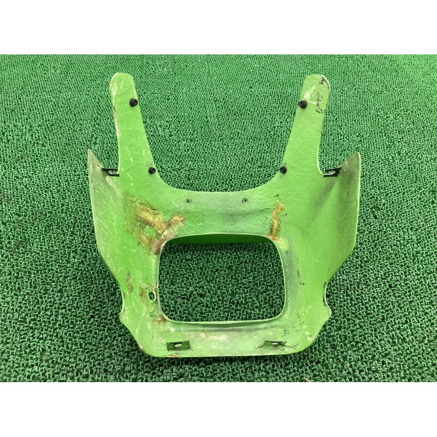 ZRX400 アッパーカウル 緑 社外 中古 バイク 部品 ZR400E FRP ビキニ