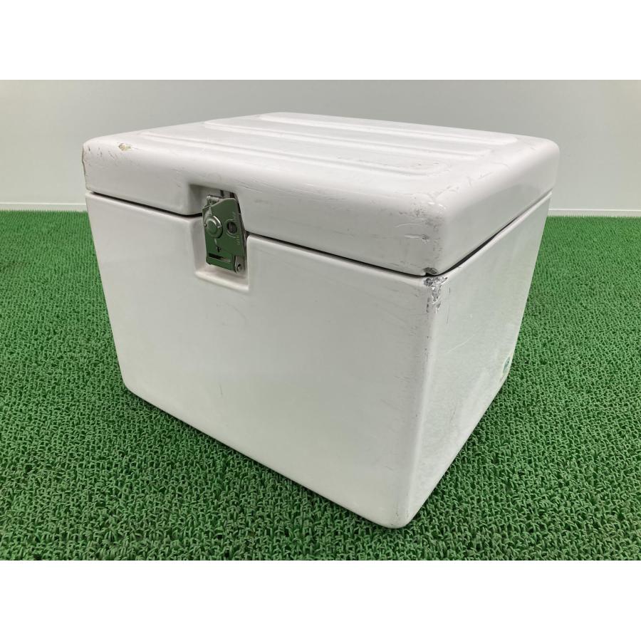 JMS製スーパーカブ トップケース 白 社外 中古 バイク 部品 ラゲージM