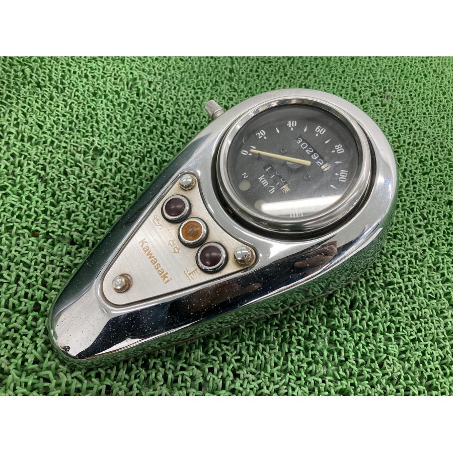 バルカン400クラシック メーター 1584 カワサキ 純正 VN400C スピードメーター メーターカバー インジケーター 【中古】 67 カワサキ（Kawasaki） バルカン400クラシック メーター 1584 純正 中古