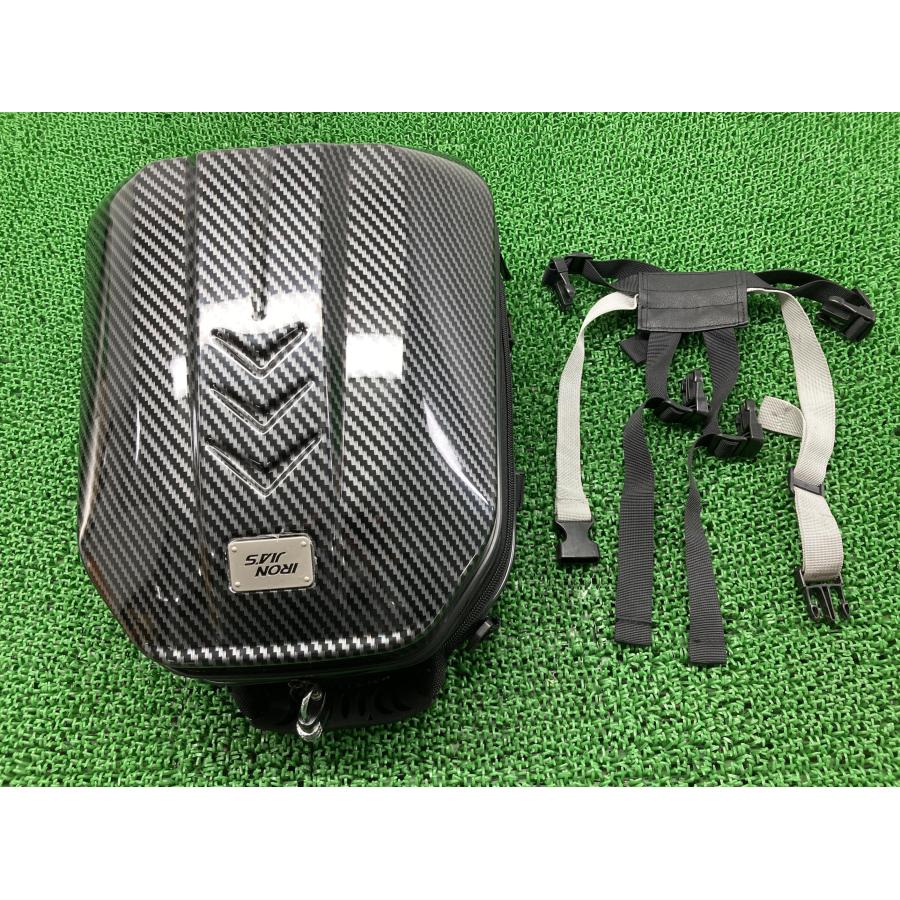 IRONJIA'S製 シートバッグ 社外 中古 バイク 部品 ードシェルバッグ