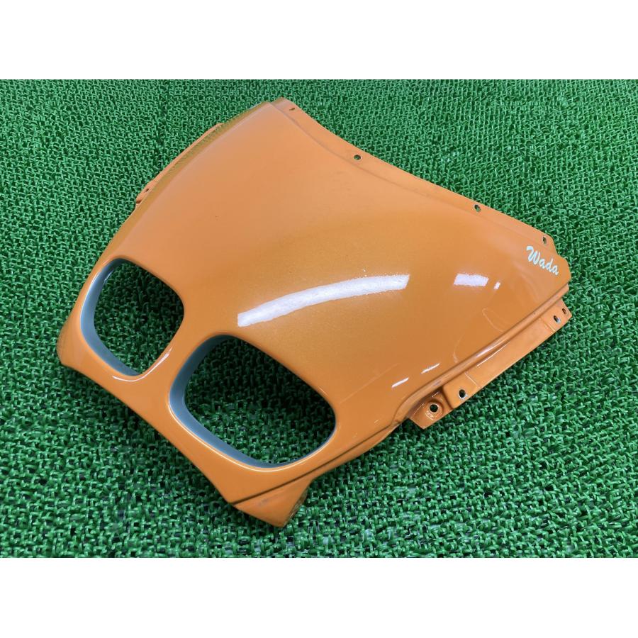 R1100S フロントカウル 橙 社外 バイク 部品  FRP レースカウル アッパーカウル カスタム素材に 割れ欠け無し 【中古】 16 R1100S フロントカウル 橙 社外 中古 バイク 部品 BMW FRP レース