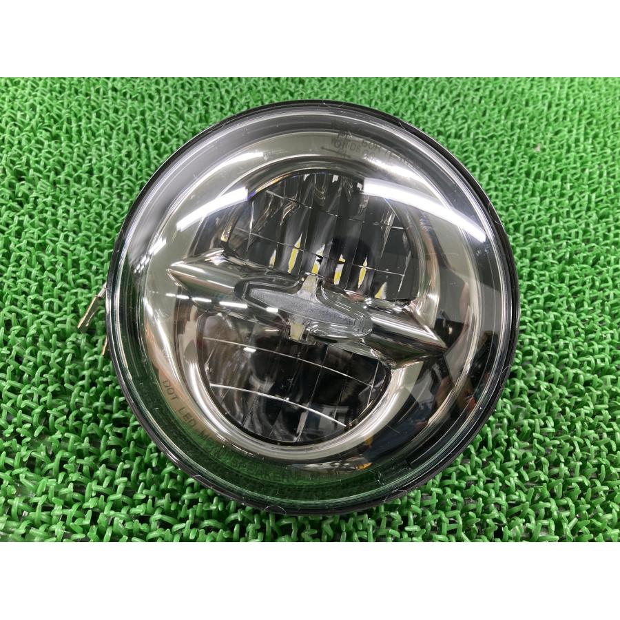 JWスピーカー製ハーレー ヘッドライト 社外 中古 バイク 部品 5.75