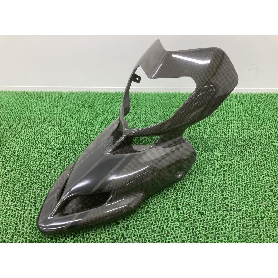 ハイパーモタード1100S フロントカウル 社外 中古 バイク 部品 ライトカウル アッパー ノーマルタイプ ドゥカティ Hypermotard カーボン 82 ハイパーモタード1100S フロントカウル 社外 中古 バイク 部品 ライト