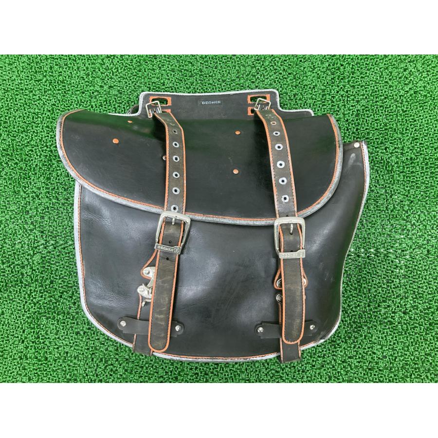 デグナー製 サイドバッグ 片側 社外 中古 バイク 部品 DEGNER 20L 本革  