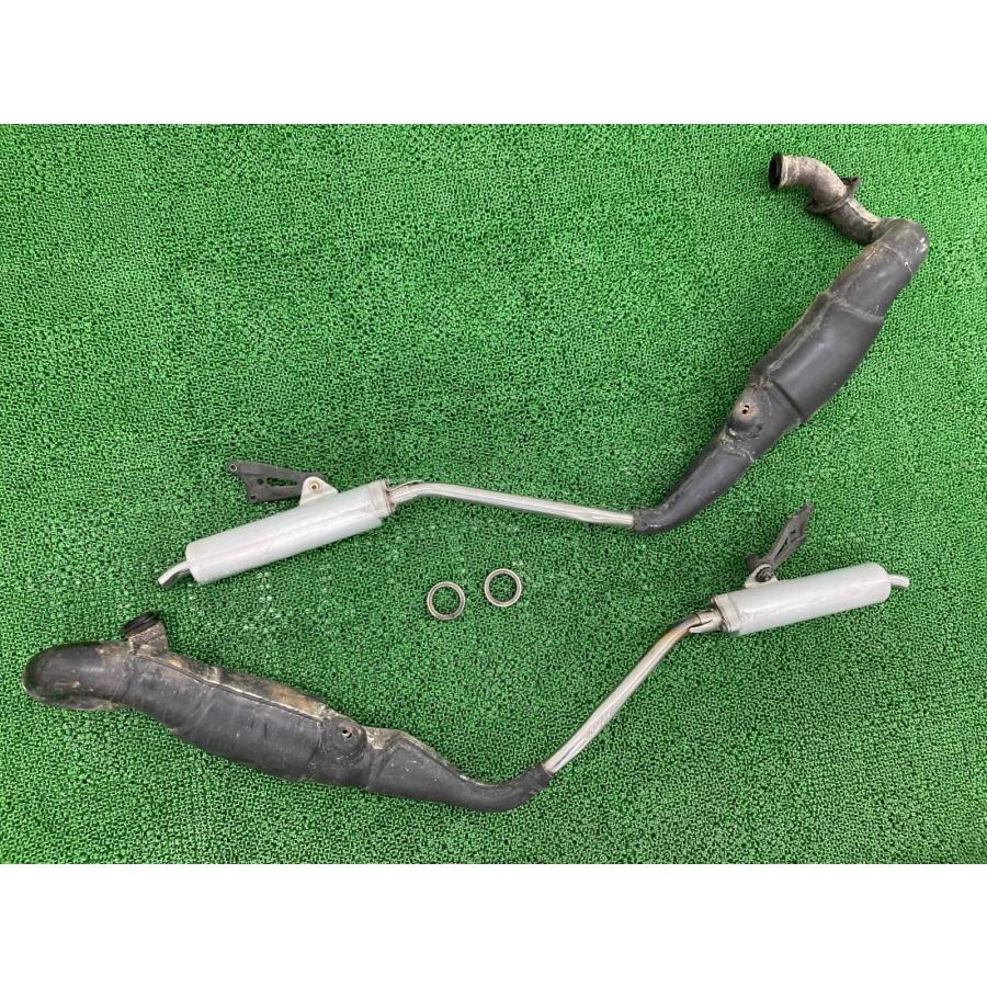 NSR250R チャンバーマフラー KV3 G ホンダ 純正 中古 バイク 部品 MC18 機能的問題なし 品薄 希少品 ステー 車検 Genuine rF ホンダ（HONDA） NSR250R チャンバーマフラー KV3 G 純正 中古 バイク