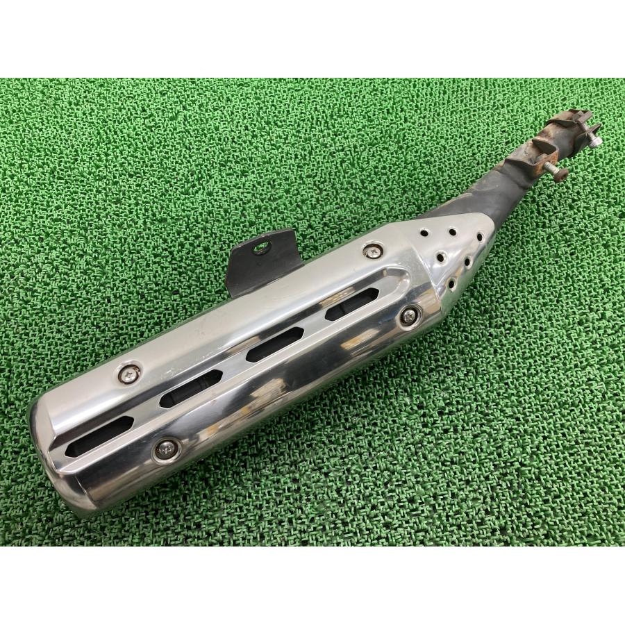 トリッカー サイレンサーマフラー 5XT ヤマハ 純正 バイク 部品 DG16J Tricker XG250 ヒートガード 修復素材に 【中古】 34 ヤマハ発動機 トリッカー サイレンサーマフラー 5XT ヤマハ 純正 中古