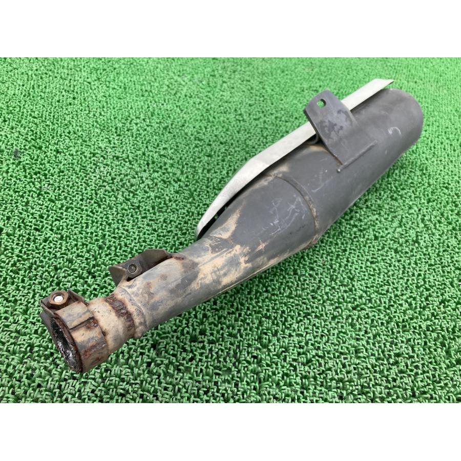 トリッカー サイレンサーマフラー 5XT ヤマハ 純正 バイク 部品 DG16J Tricker XG250 ヒートガード 修復素材に 【中古】 34 ヤマハ発動機 トリッカー サイレンサーマフラー 5XT ヤマハ 純正 中古