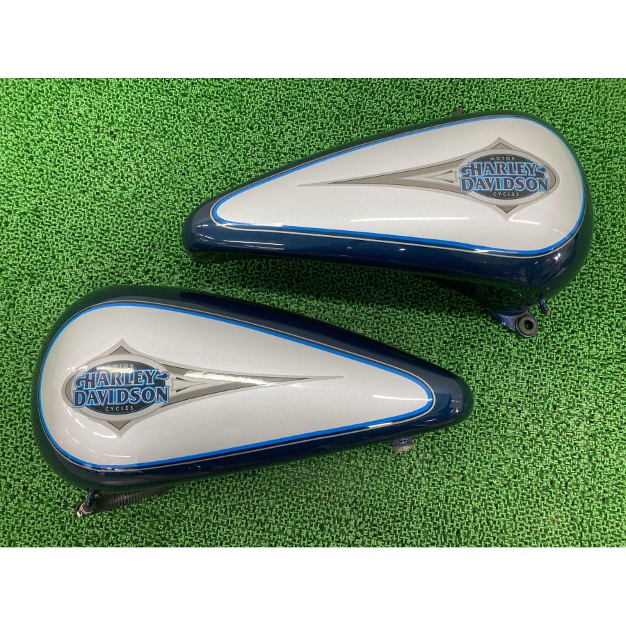 FLSTC1340 タンク 左右 青M/銀 ハーレー 純正 中古 バイク 部品 99年