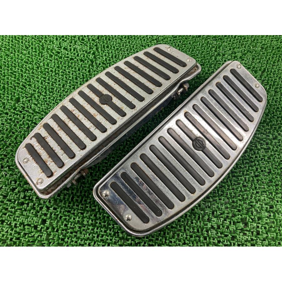 ステップボード 左右 ハーレー 純正 中古 バイク 部品 クローム&ラバー