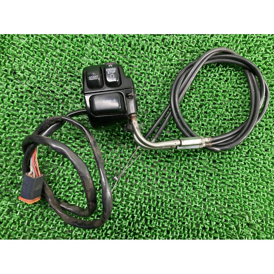 FLSTC1340 ハンドルスイッチ 右 ハーレー 純正 バイク 部品 ソフテイル EVO アクセルワイヤー 割れ欠け無し 希少品 【中古】 15 FLSTC1340 ハンドルスイッチ 右 ハーレー 純正 中古 バイク 部品