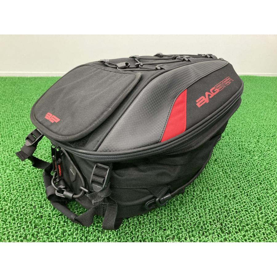 取引中バグスターシートバック バグスター製 シートバッグ 赤/黒 社外 中古 バイク 部品 BAGSTER
