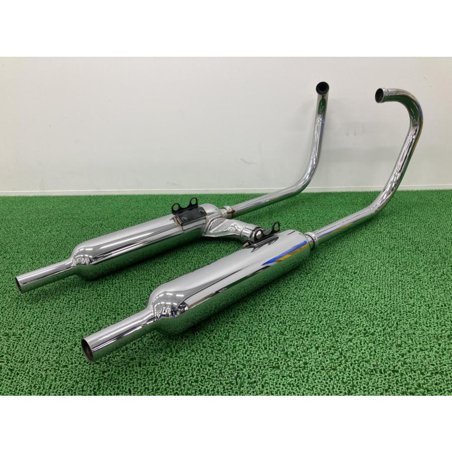W400 マフラー K504 カワサキ 純正 中古 バイク 部品 EJ400A ステー 
