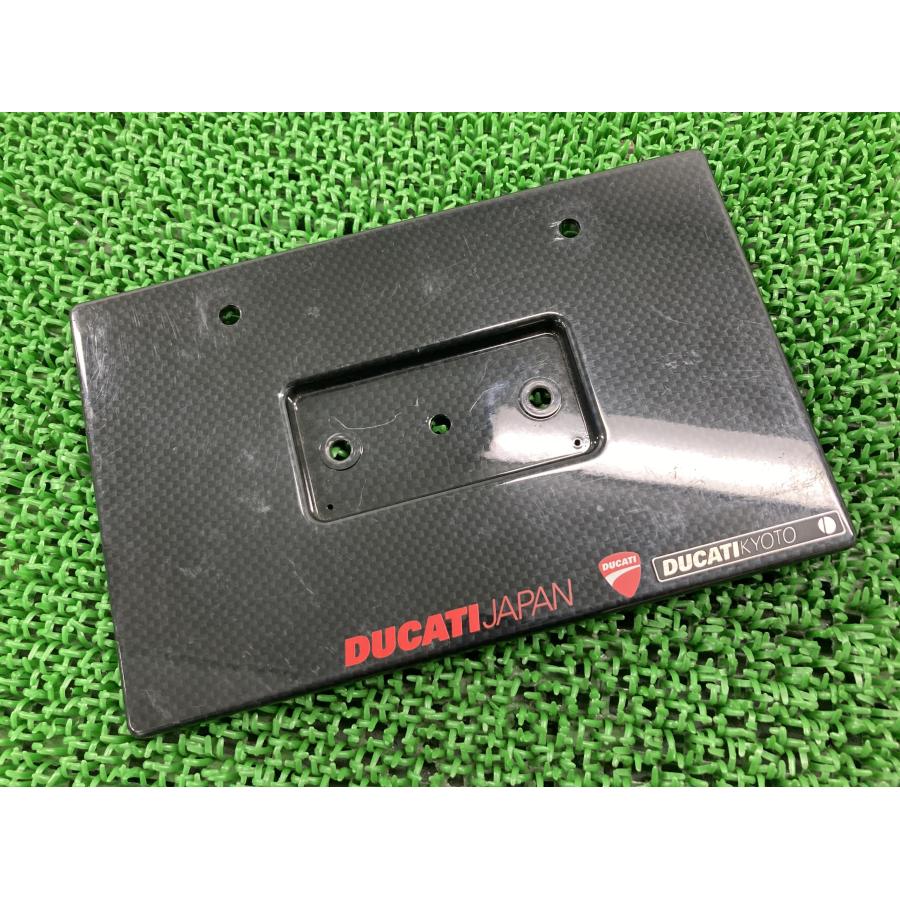 Ducati / ドゥカティ純正商品 ナンバープレートホルダーカバー ナンバープレートホルダー ドゥカティ 純正 中古 バイク 部品 カーボン