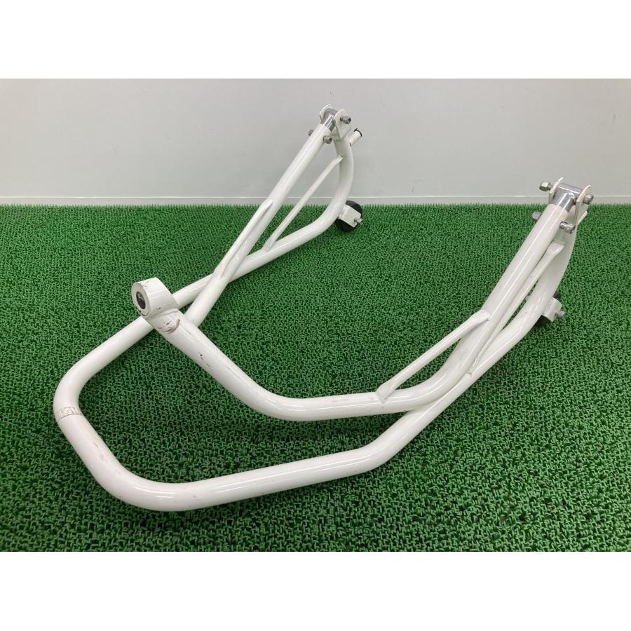 ETHOS製 メンテナンススタンド 白 社外 中古 バイク 部品 エトス