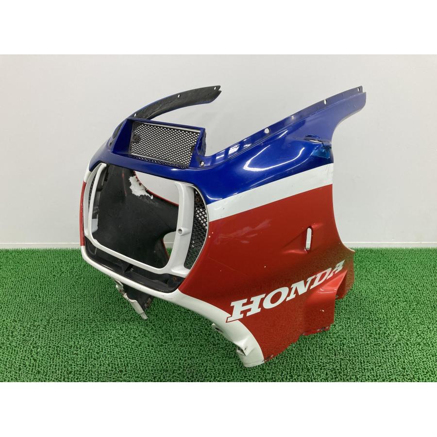 VF1000R アッパーカウル ホンダ 純正 バイク 部品 SC16 FRP 当時物 トリコロール 究極のレーサーレプリカ 修復素材に 【中古】 17 ホンダ（HONDA） VF1000R アッパーカウル 純正 中古 バイク 部品 SC16