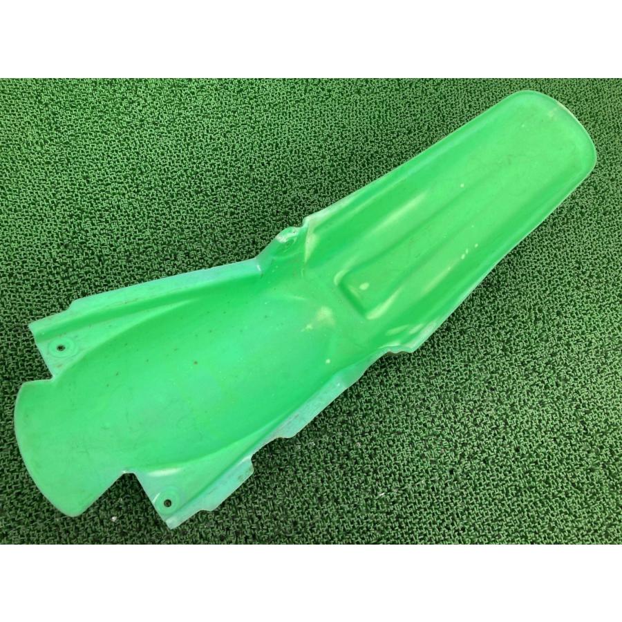 KX125 KX250 リアフェンダー 緑 社外 中古 バイク 部品 KX125J KX250J