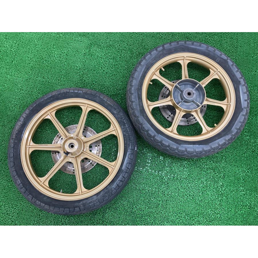 カワサキ Z400FX ホイール 前後 F-1057/R-1030 純正 中古 バイク カワサキ Z400FX ホイール 前後 F-1057/R-1030 純正 中古 バイク