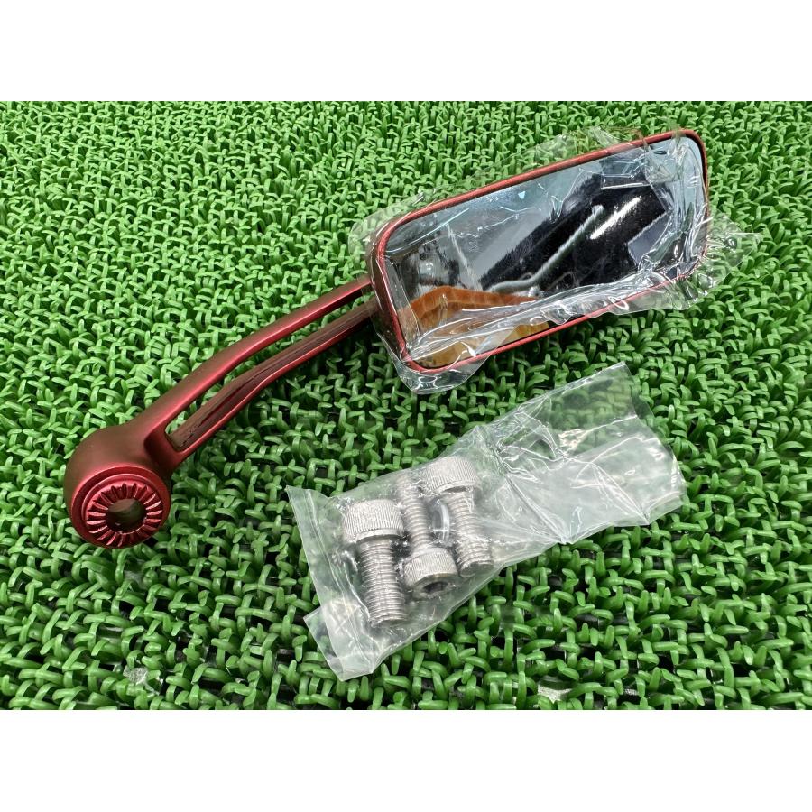 デイトナ製 ミラー 片側 赤 社外 中古 バイク 部品 BSC ホリゾンタル