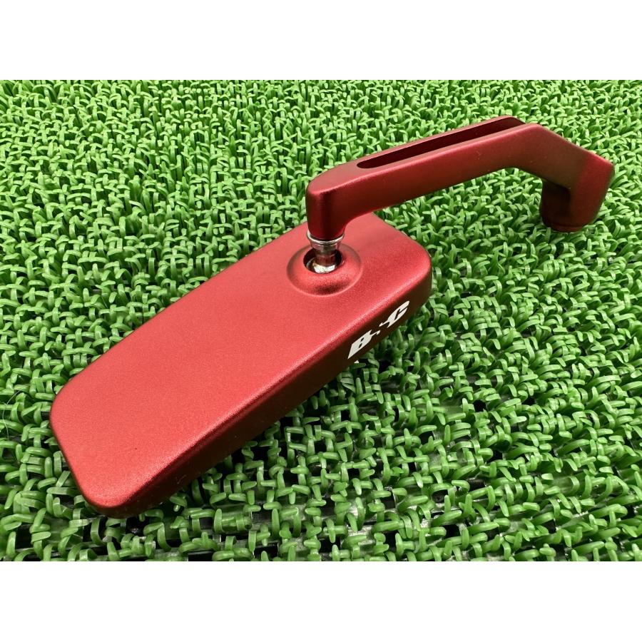 デイトナ製 ミラー 片側 赤 社外 中古 バイク 部品 BSC ホリゾンタル