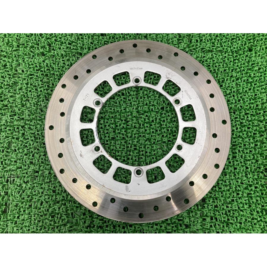サンスター製 SR400用 社外フロントディスクローター 320mm 6穴 美品 サンスター製SR400 フロントブレーキディスク 社外 中古 バイク 部品