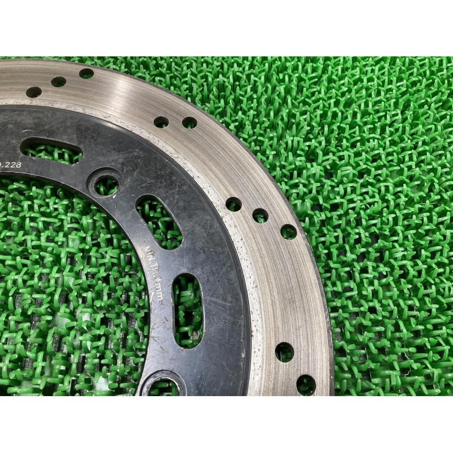 VT500C フロントブレーキディスク KBA61309 社外 中古 バイク 部品 296mm MGEAR製 PC08 20-228 ディスクローター 12の画像