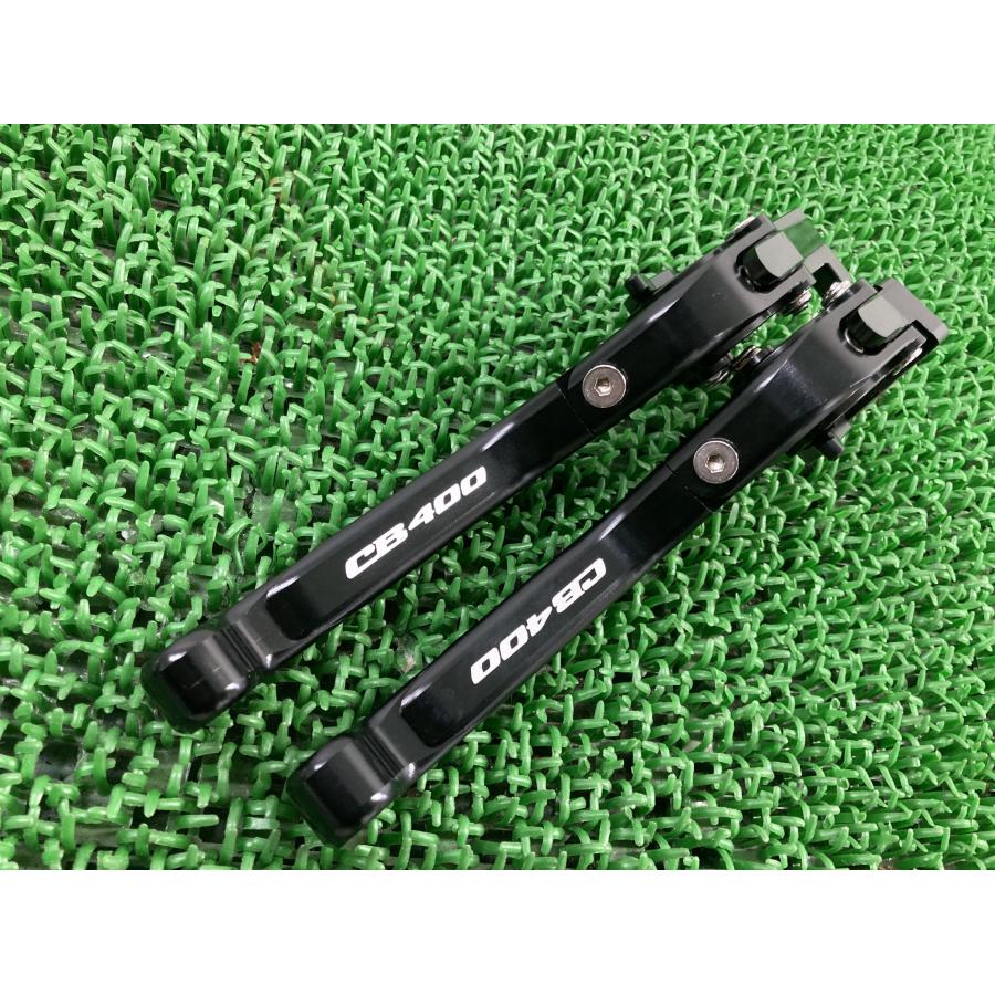 CB400SF レバー 左右 社外 中古 バイク 部品 NC39 アルミビレット