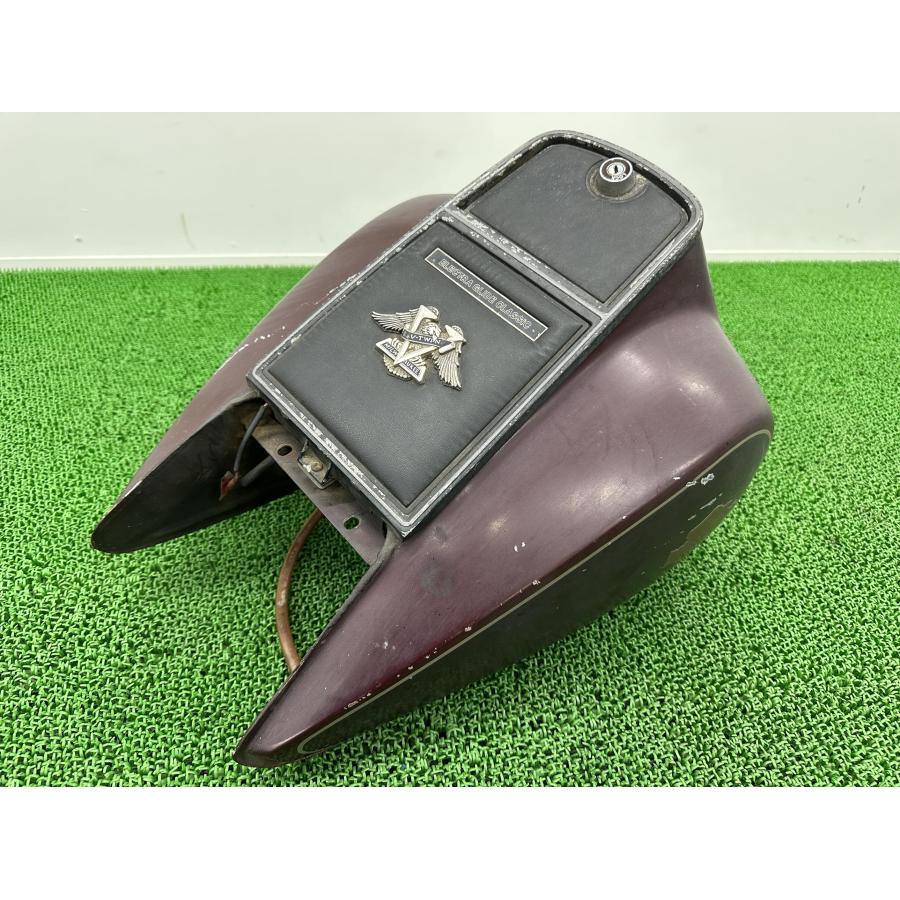FLHT1340 タンク 小豆 ハーレー 純正 ショベル エレクトラグライド ノーマルガソリンタンク 燃料タンク 修復素材に 【中古】 34 FLHT1340 タンク 小豆 ハーレー 純正 中古 バイク 部品 ショベル
