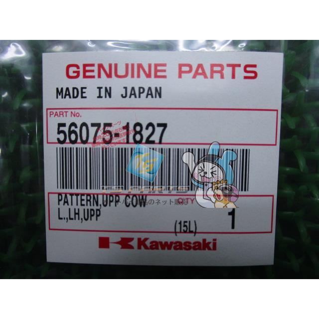 カワサキ（Kawasaki） ZRX1200DAEG アッパーカウルデカール 左 在庫有