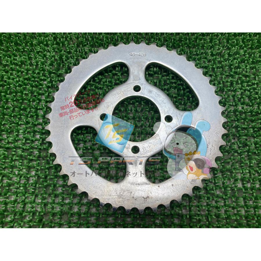 TS50ハスラー リアスプロケット スズキ 純正 新品 バイク 部品 ZR50S RG50E ZR50 46丁 在庫有り 即納可 車検 Genuine 78 スズキ（SUZUKI） TS50ハスラー リアスプロケット 在庫有 即納 純正