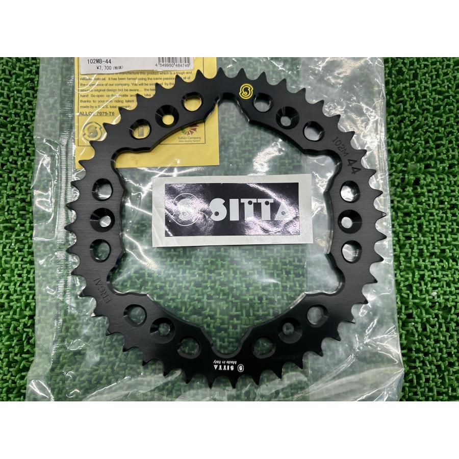 SITTA製YZ125 YZ250 リアスプロケット 黒 102MB-44 在庫有 即納 社外