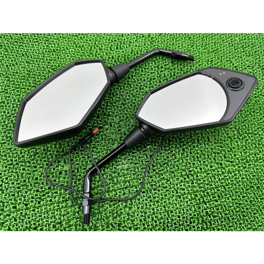 【中古・未使用品】D-ride DR-05BPバイク用ミラー型前後ドラレコ D-ride製 ドラレコミラー 左右 DR-05BP 社外 中古 バイク 部品 世界初