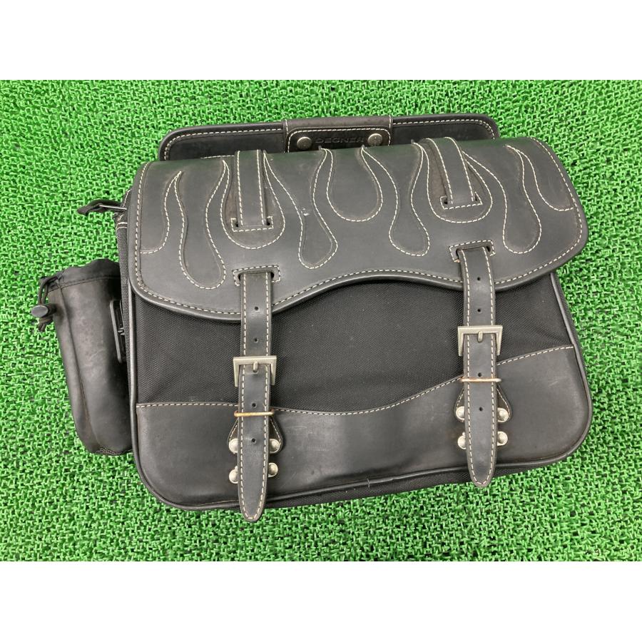 デグナー製 サイドバッグ 片側 社外 バイク 部品 DEGNER 15L フレイム ファイアー ハーレー バルカン SR400 スティード400 【中古】 60 デグナー製 サイドバッグ 片側 社外 中古 バイク 部品 DEGNER 15L