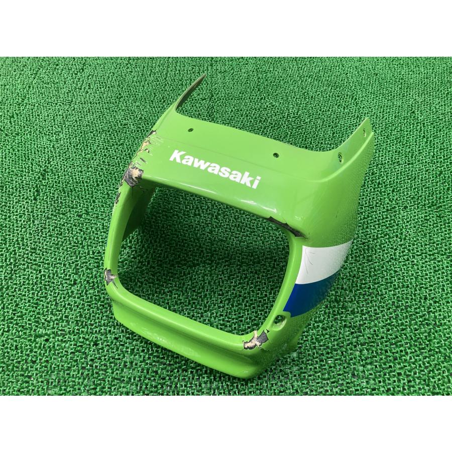 ZRX400 ビキニカウル 緑 社外 中古 バイク 部品 ZR400E アッパーカウル