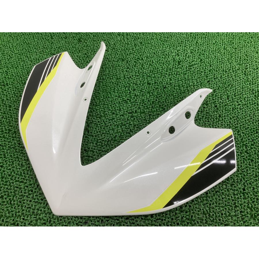 YZF-R25 アッパーカウル パール 1WD ヤマハ 純正 RG10J フロントカウル コンディション良好 割れ欠け無し 品薄 【中古】 67 ヤマハ発動機 YZF-R25 アッパーカウル パール 1WD ヤマハ 純正 中古