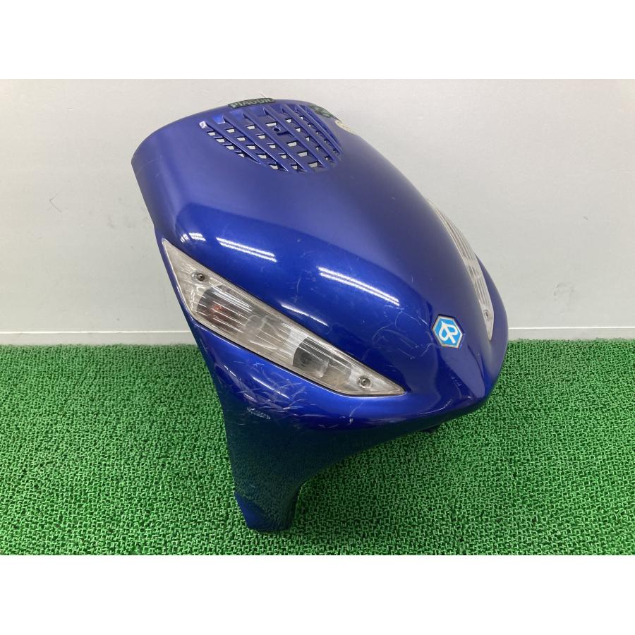 ジップ50 フロントカウル 青 575400 ピアジオ 純正 バイク 部品 ビキニカウル ウインカー PIAGGIO ZIP50 車検 Genuine 【中古】 71 ジップ50 フロントカウル 青 575400 ピアジオ 純正 中古 バイク 部品