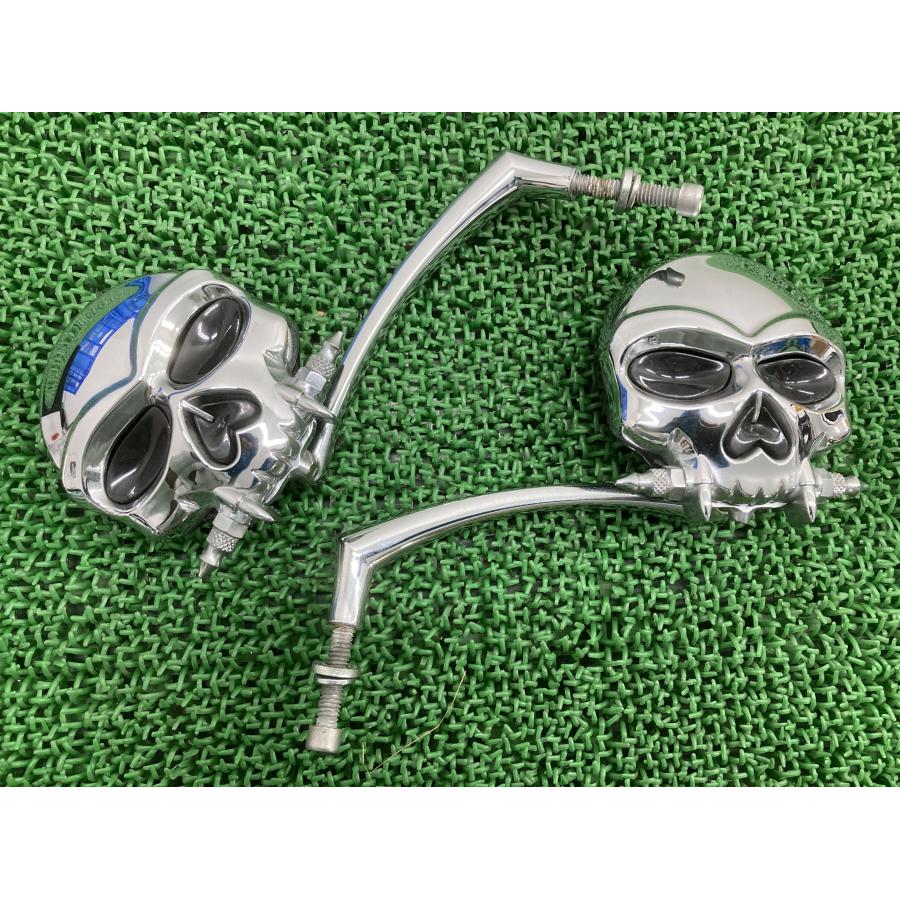 クリアキン製ハーレー ミラー 左右 社外 中古 バイク 部品 クレキイン