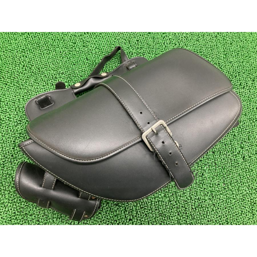 汎用 サイドバッグ 左 社外 中古 バイク 部品 ドリンクホルダー